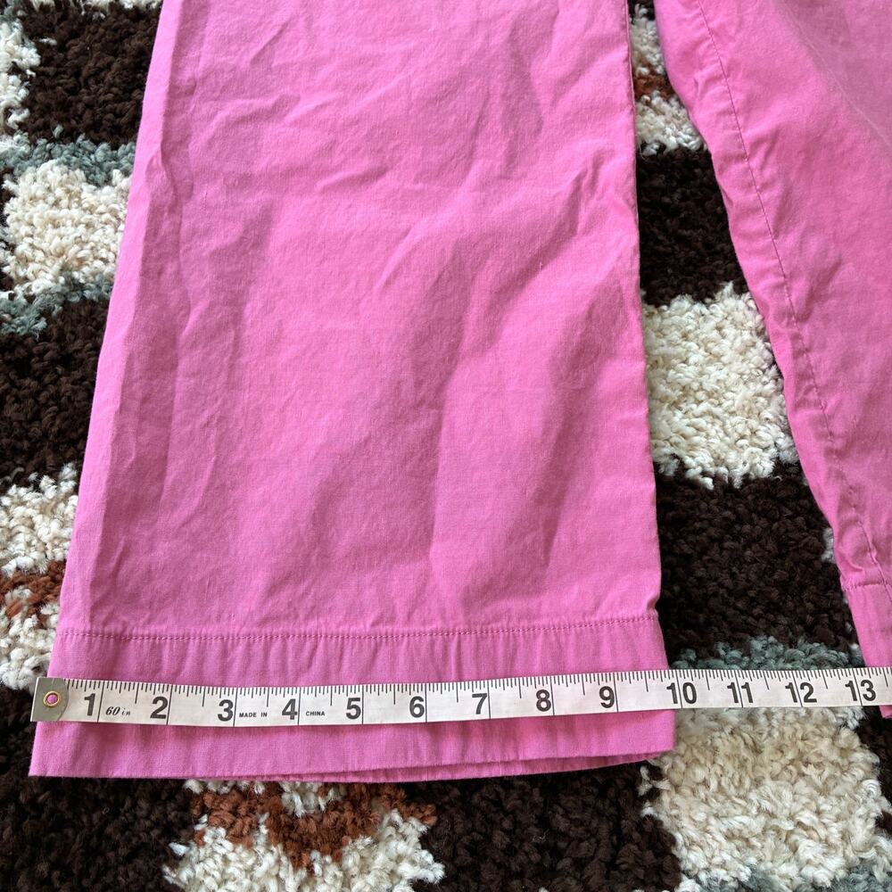 Maeve Colette Pink Heart Pocket Crop Ankle High Waisted Wide-Leg Pants Size 29P - Picture 7 of 12